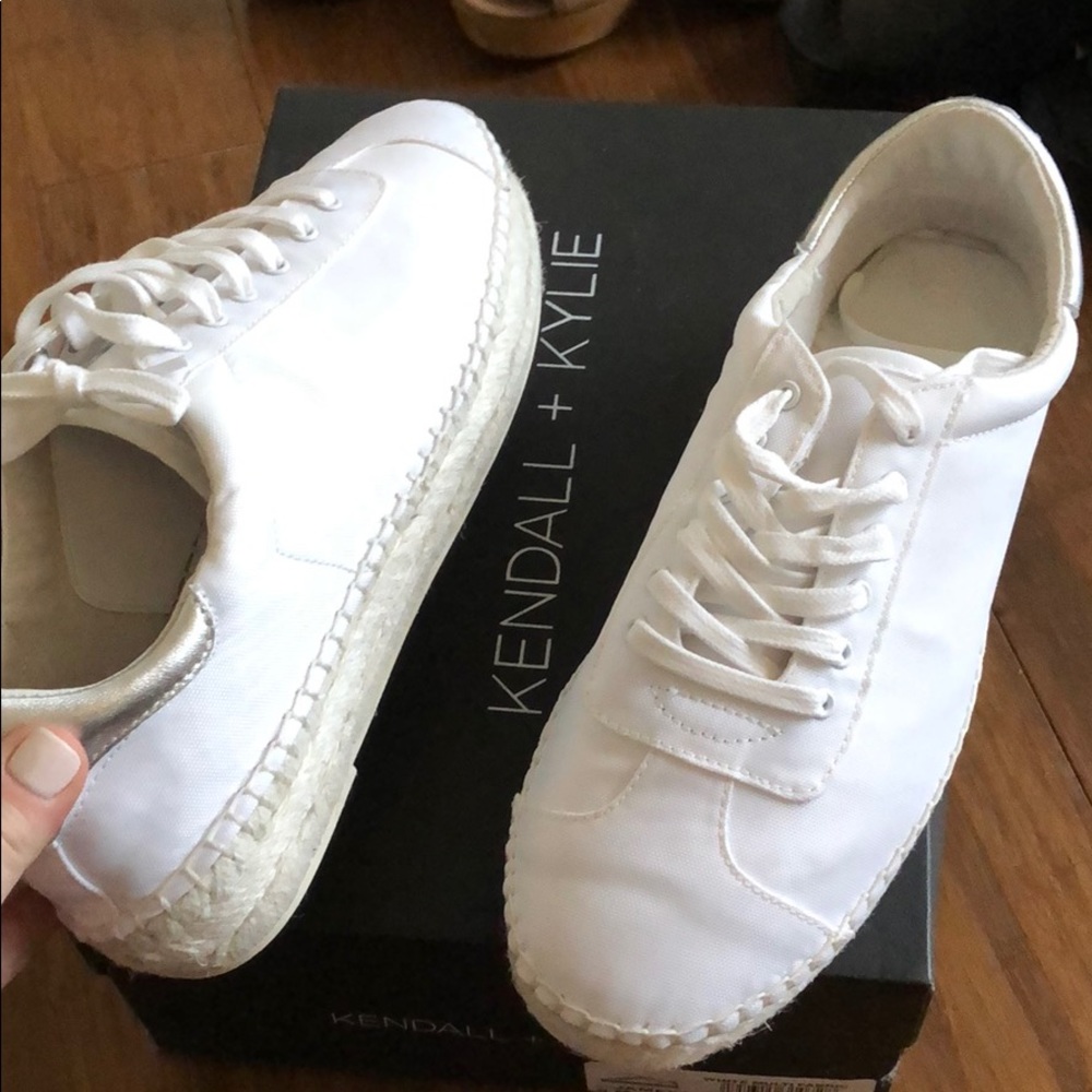 Brand new white espadrille sneakers